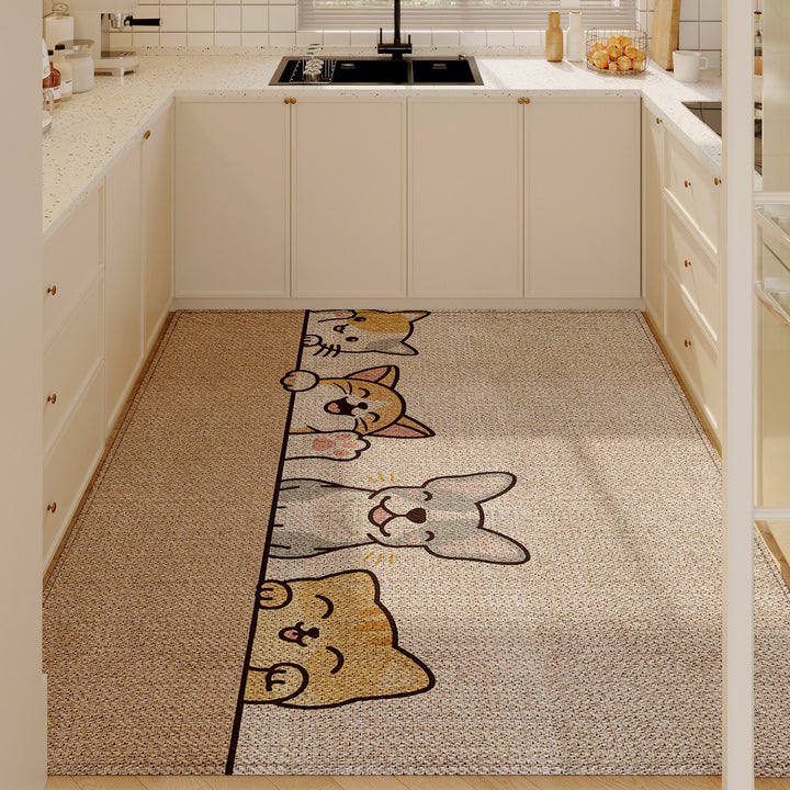 Cartoon-Themed Keuken Vloermat