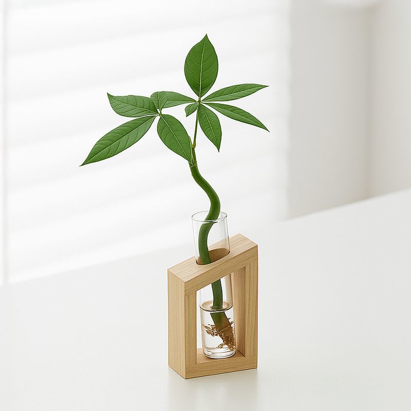 Elegante Glazen Plantenhouder Set voor Thuisdecoratie