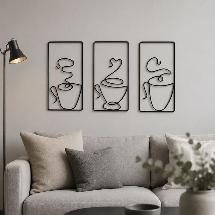 Moderne Draad Kunst Muur Decoratie