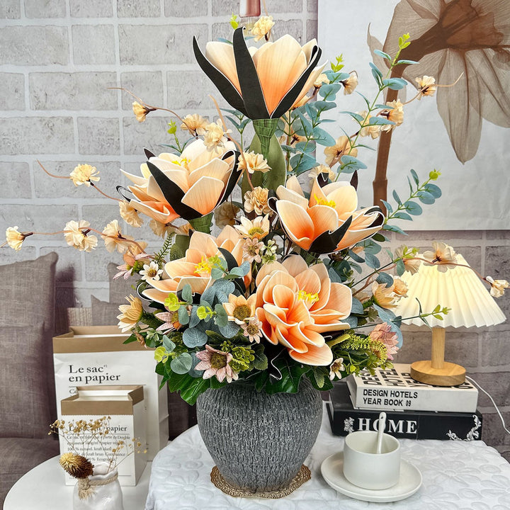 Elegante Levensechte Bloemstuk voor Interieurdecoratie