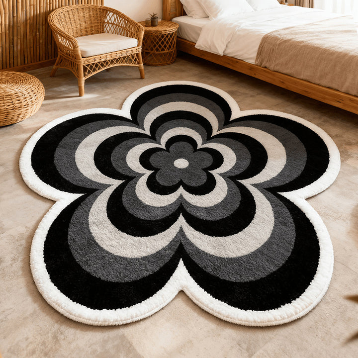 Decoratieve Bloemenpatroon Vloerkleed