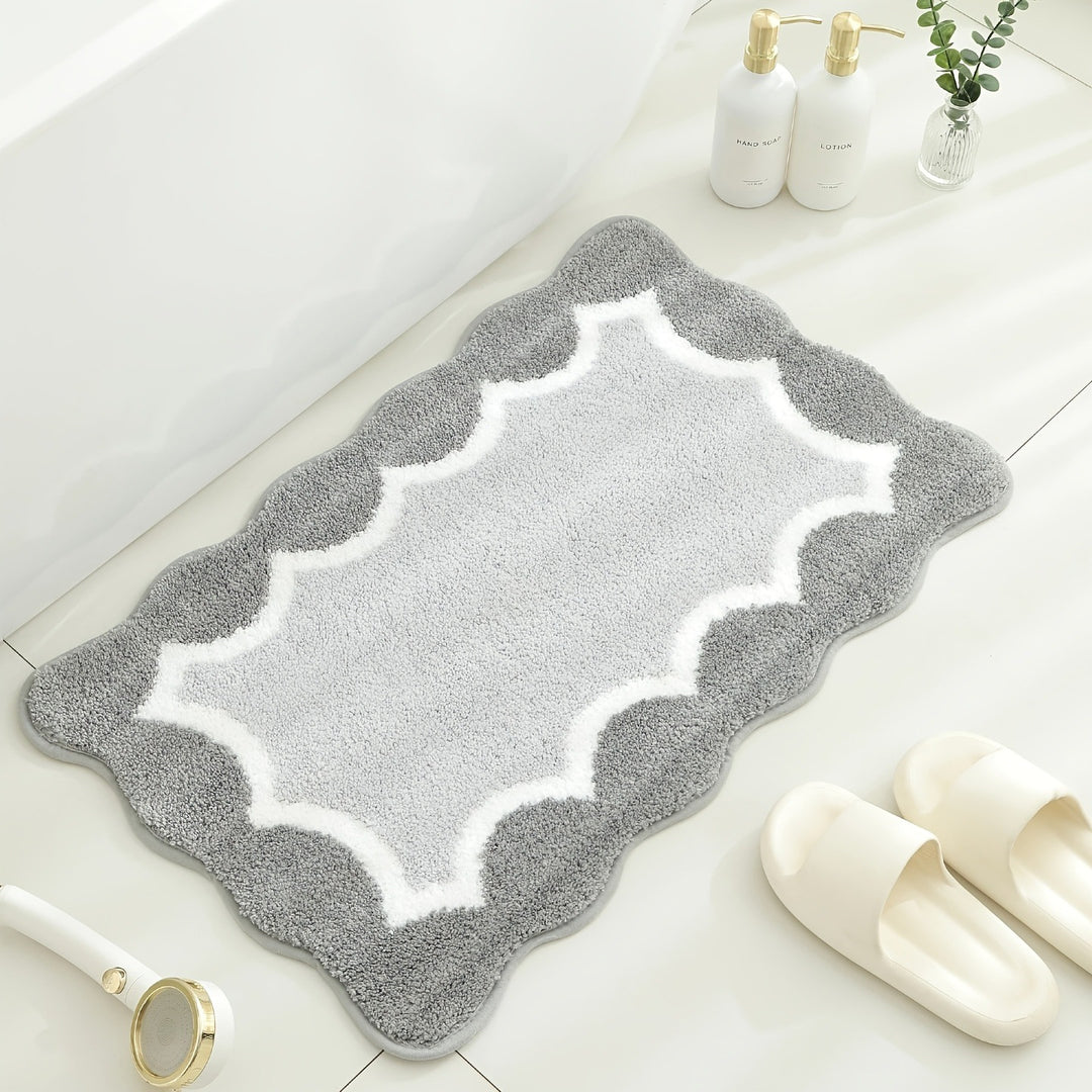 Zachte en Cozy Scalloped Badmat