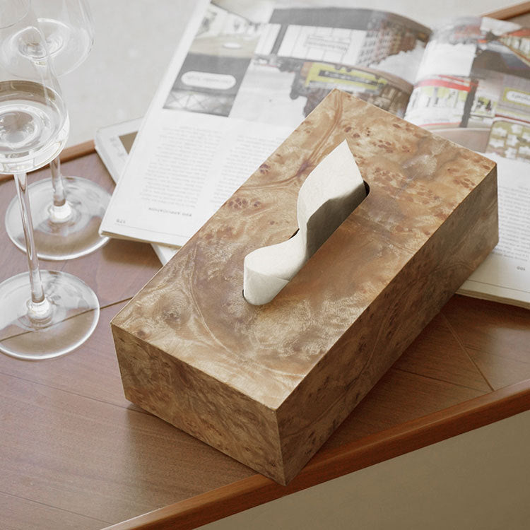 Decoratieve Houten Tissuebox Houder