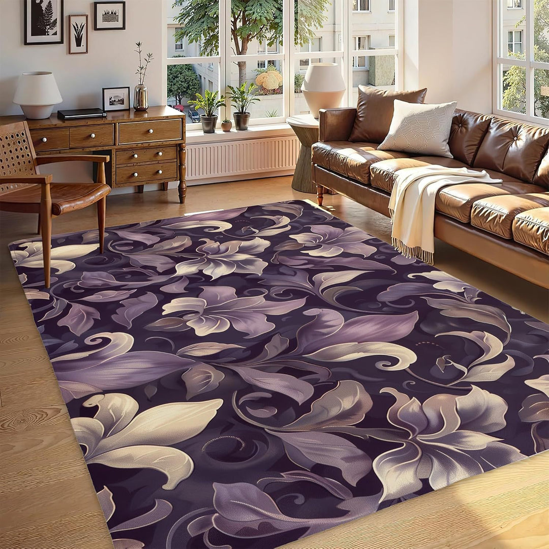 Abstract Leaf Print Gebied Tapijt