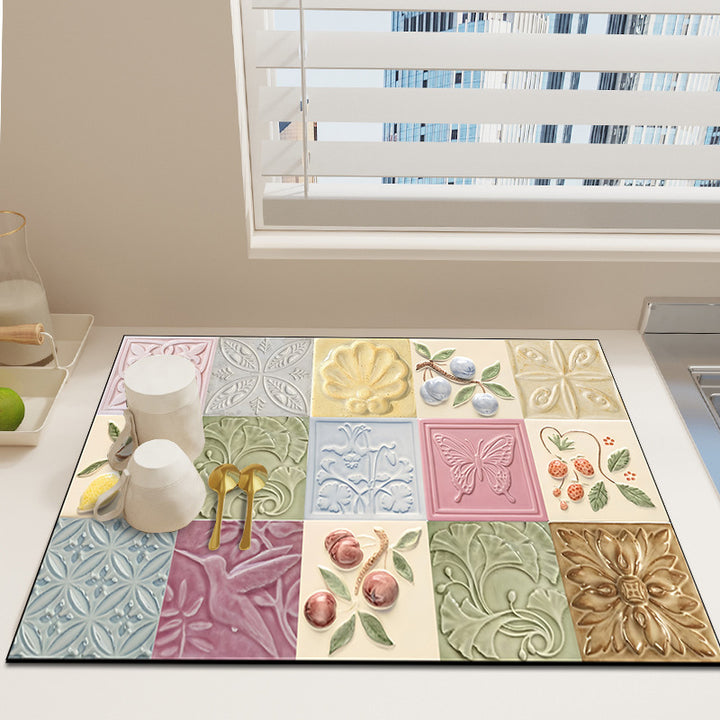 Bloemenprint Decoratieve Vloerkleed