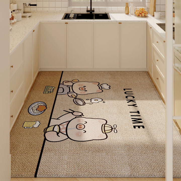 Cartoon-Themed Keuken Vloermat