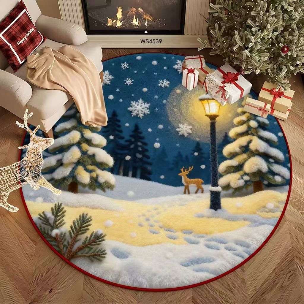 Feestelijke Ronde Vloerkleed