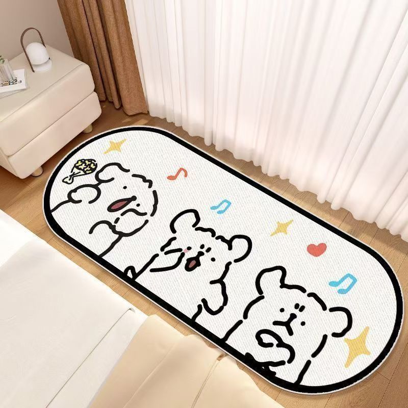 Cartoon Hondenvormige Decoratieve Vloerkleed voor Thuis