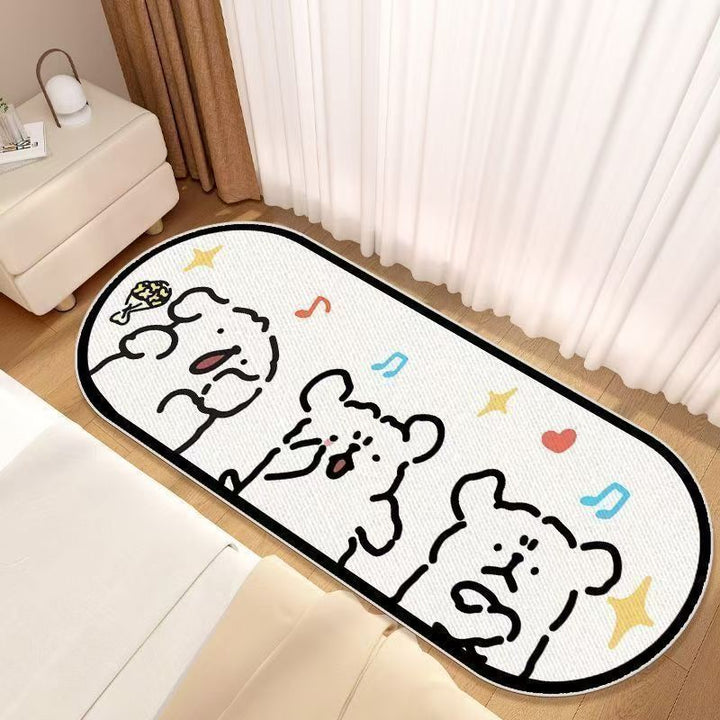 Cartoon Hondenvormige Decoratieve Vloerkleed voor Thuis