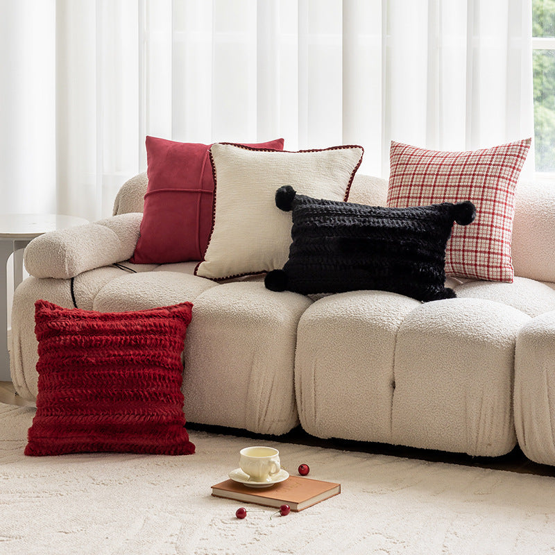 Getextureerde Pom-Pom Decoratieve Kussen