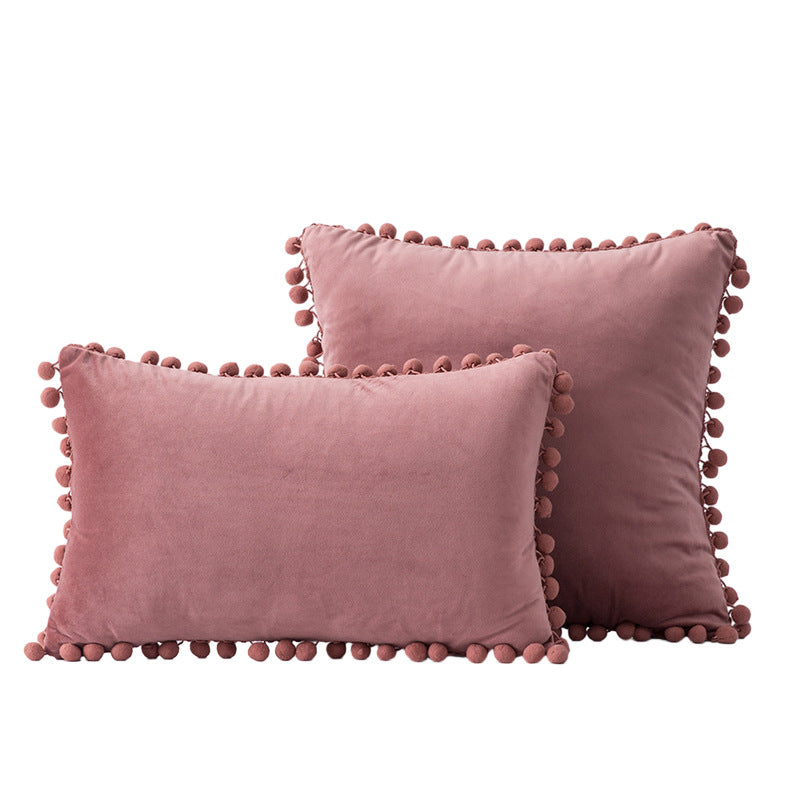 Decoratieve Pom-Pom Accent Kussen