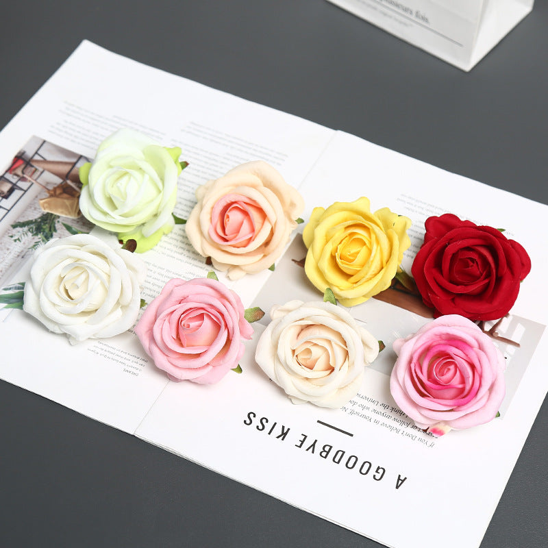Elegante Zijde Rozen Speld voor Decoratief Gebruik