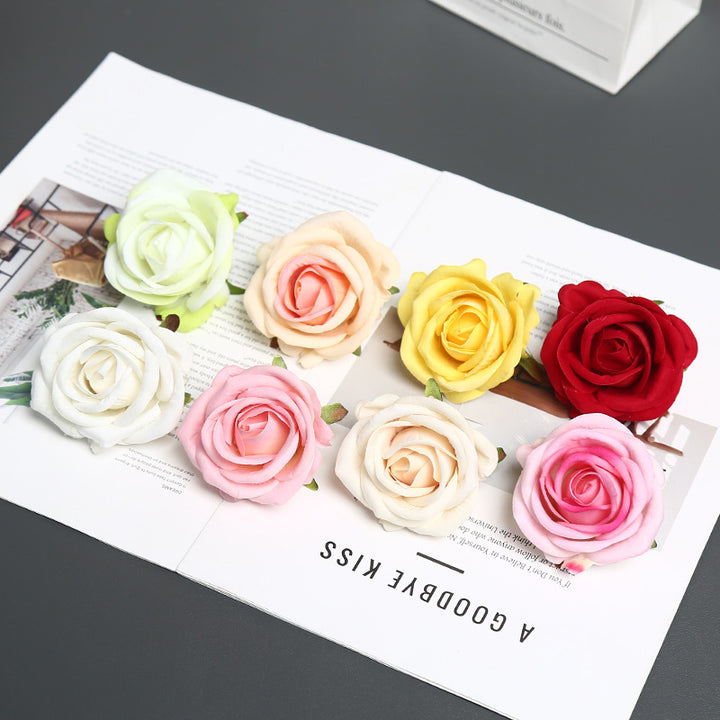 Elegante Zijde Rozen Speld voor Decoratief Gebruik