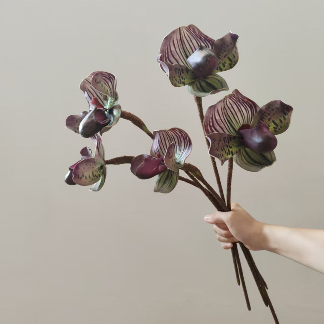 Realistische Orchidee Stam Vaas Decoratie