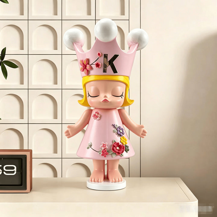 Decoratieve Gekroonde Popfiguur voor Thuis Decoratie