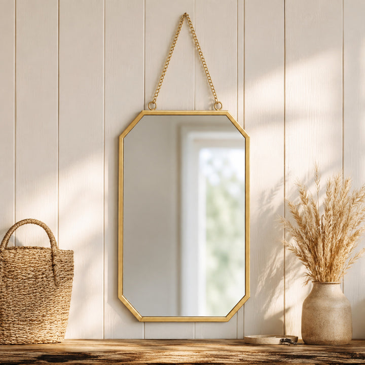 Elegante Octagonale Wandspiegel