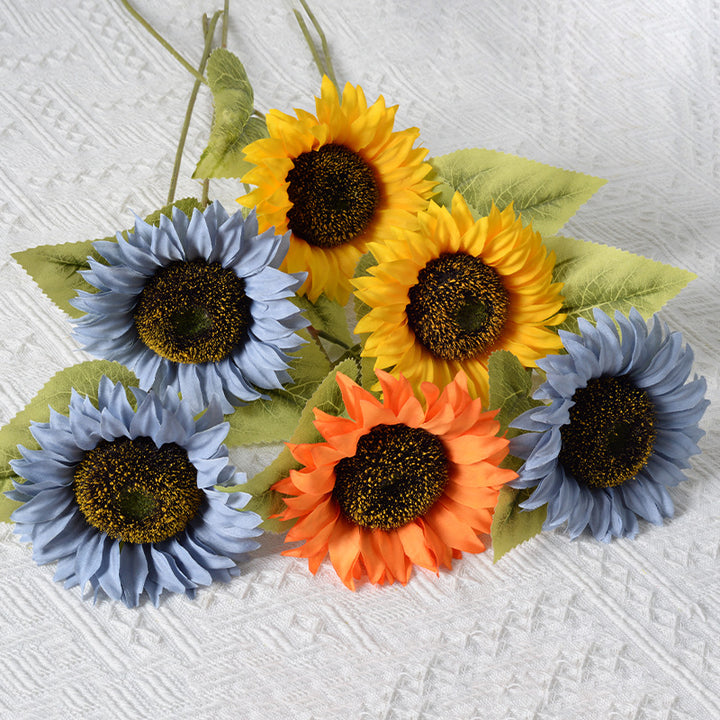 Decoratieve Stof Zonnebloem Accent