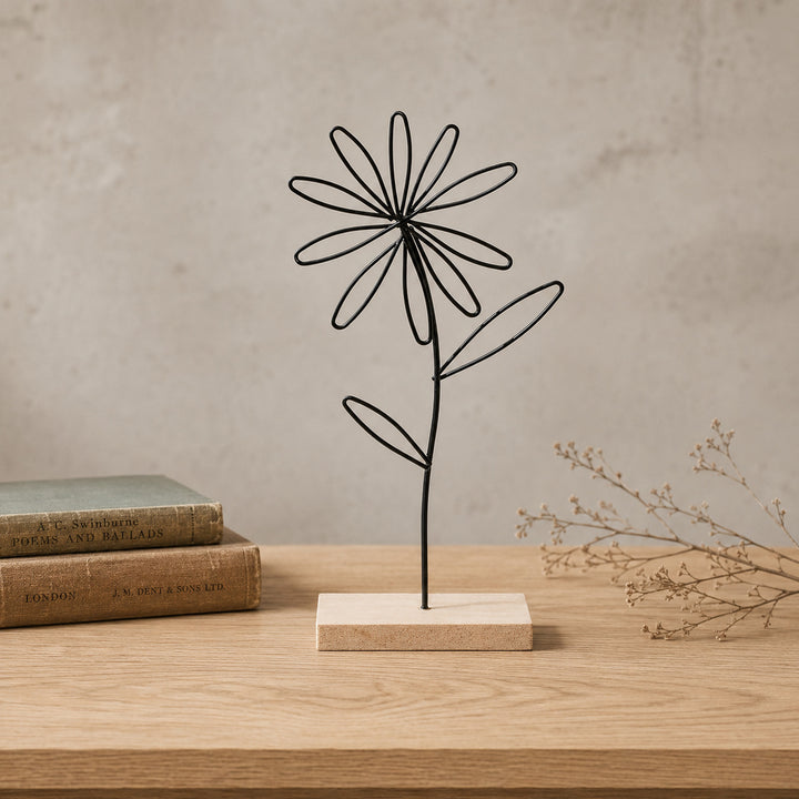 Bloemen Draad Sculptuur
