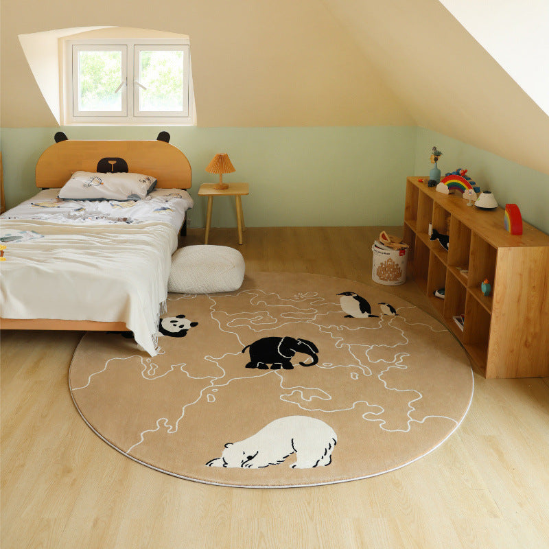 Leuke Cartoonfiguur Ronde Vloerkleed