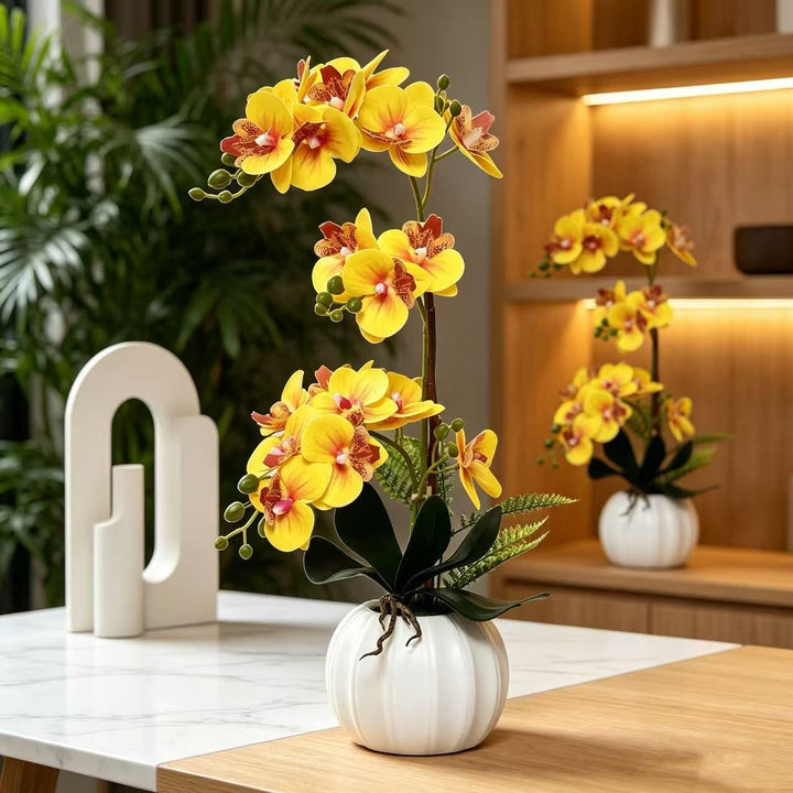 Elegante Kunstmatige Orchidee Arrangement voor Binnengebruik