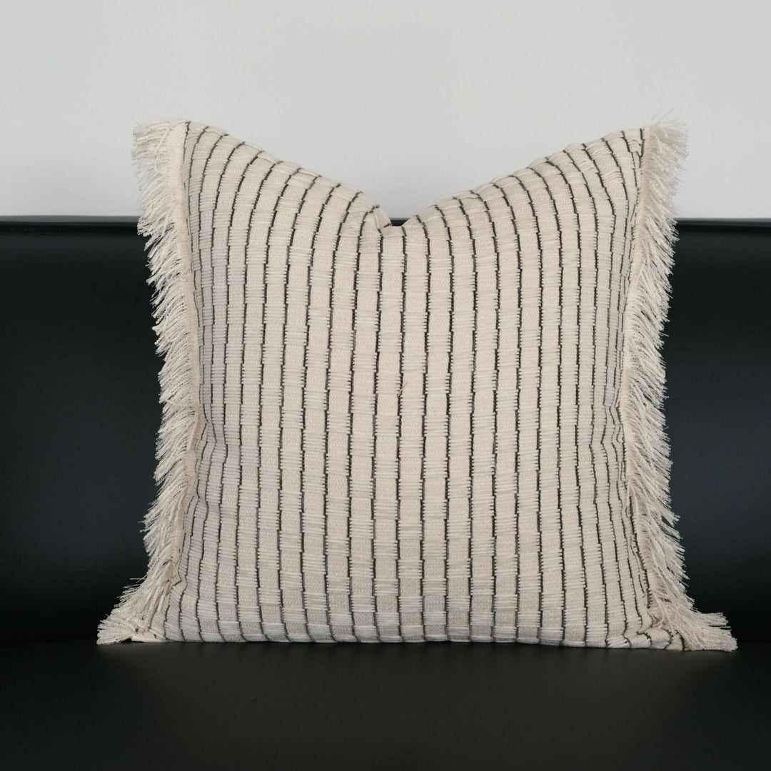 Textured Geometric Print Accent Kussen voor Thuis