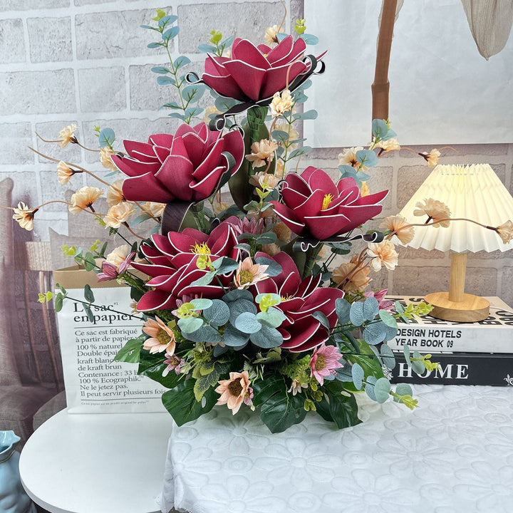 Elegante Levensechte Bloemstuk voor Interieurdecoratie