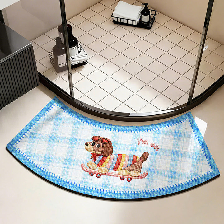 Schattige Kat-Thema Decoratieve Badmat