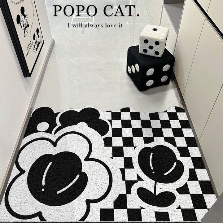 Artistiek Bloemrijk Patroon Entrance Mat