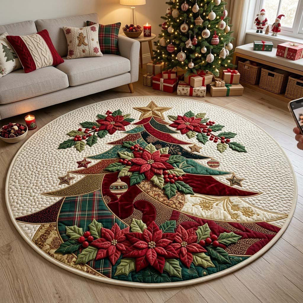 Ronde Kerstboom Tapijt