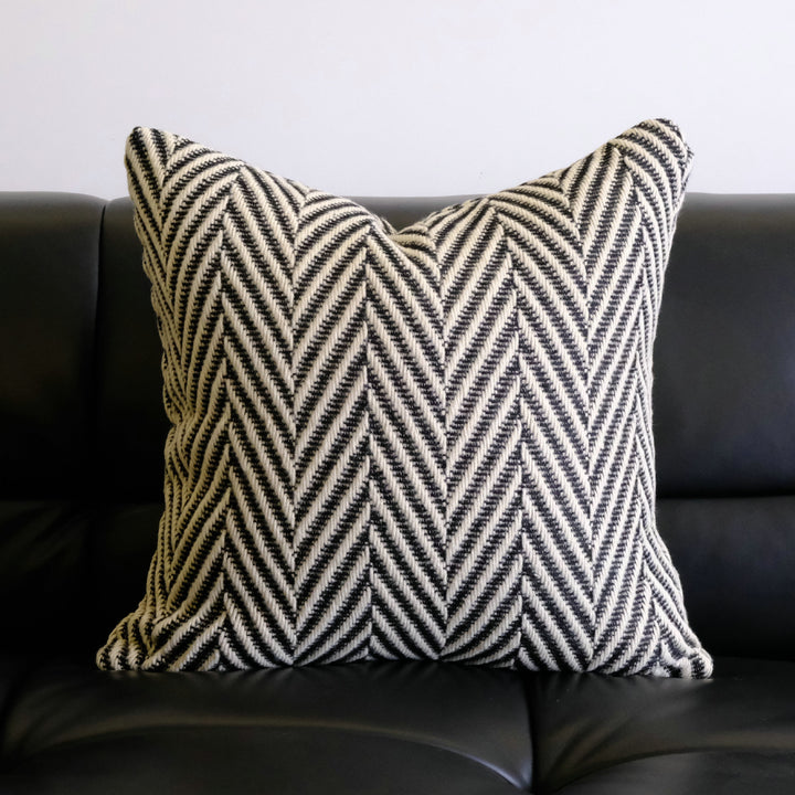 Textured Chevron Patroon Worp Kussen