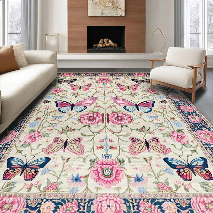 Pluche Kerspatroon Vloerkleed