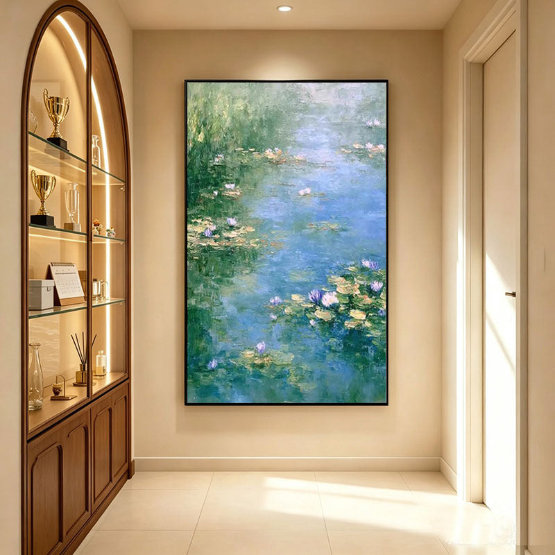 Grote Impressionistische Bloem Schilderij Op Canvas
