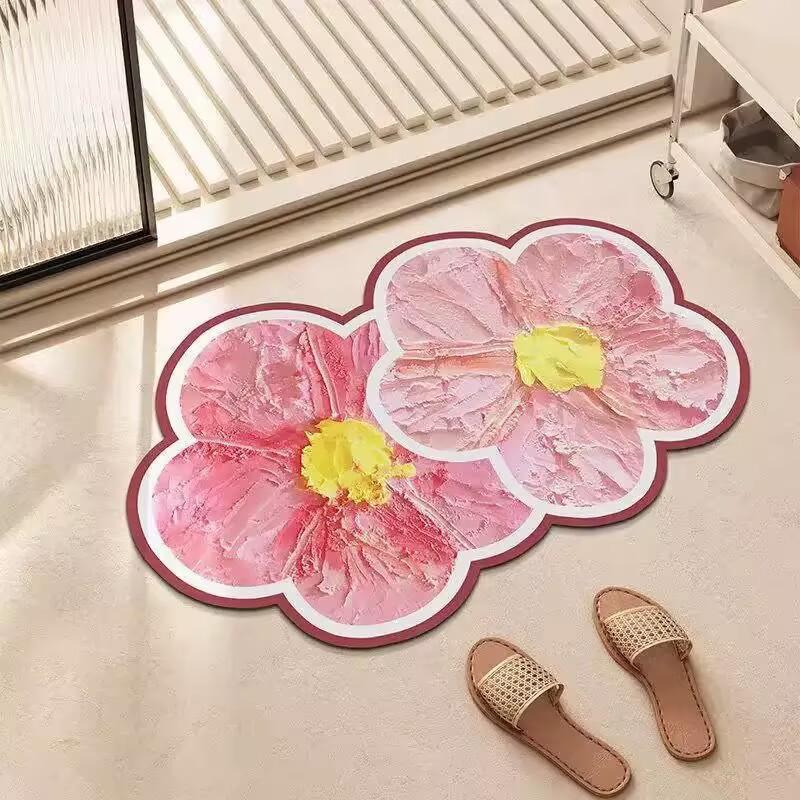 Bloemvormig vloerkleed