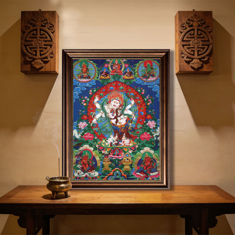 Intricate Religieuze Canvas Kunstwerk