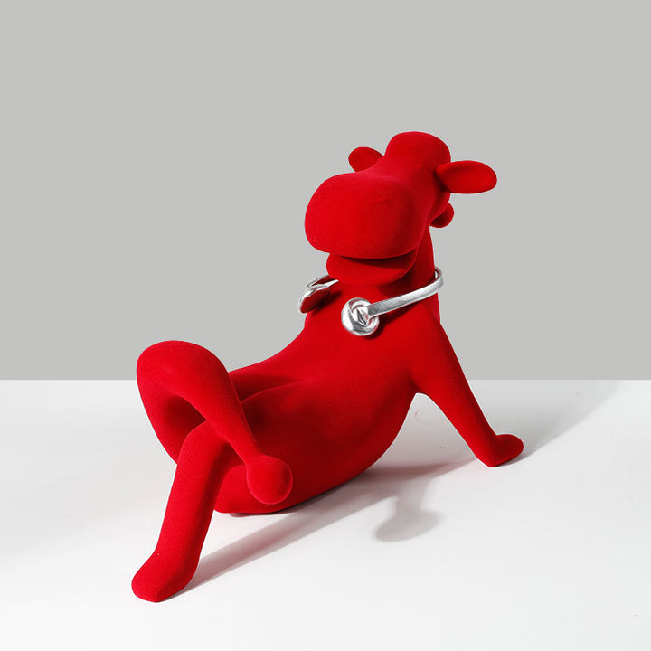 Speelse Decoratieve Honden Beeld