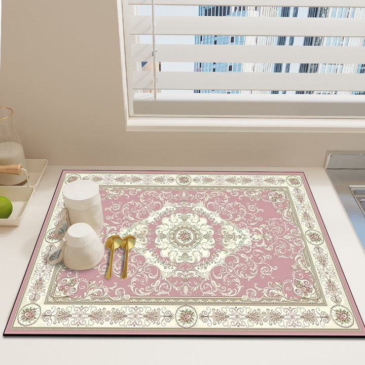 Bloemenprint Decoratieve Vloerkleed