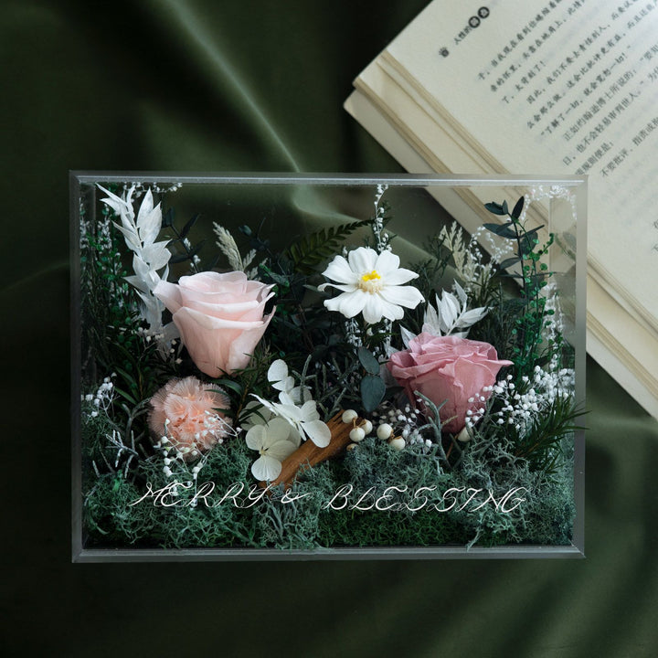 Geverfde Bloemen Display Doos