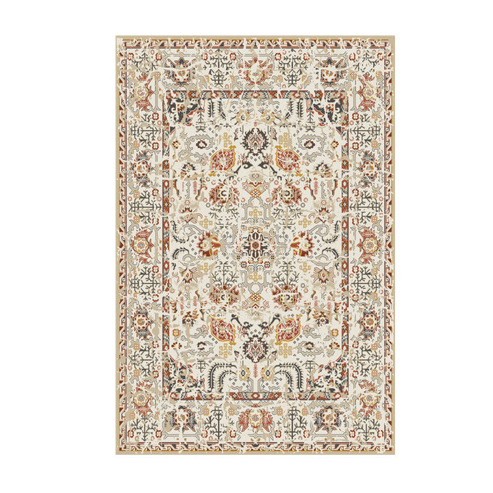 Vintage-geïnspireerd Bloemenprint Vloerkleed