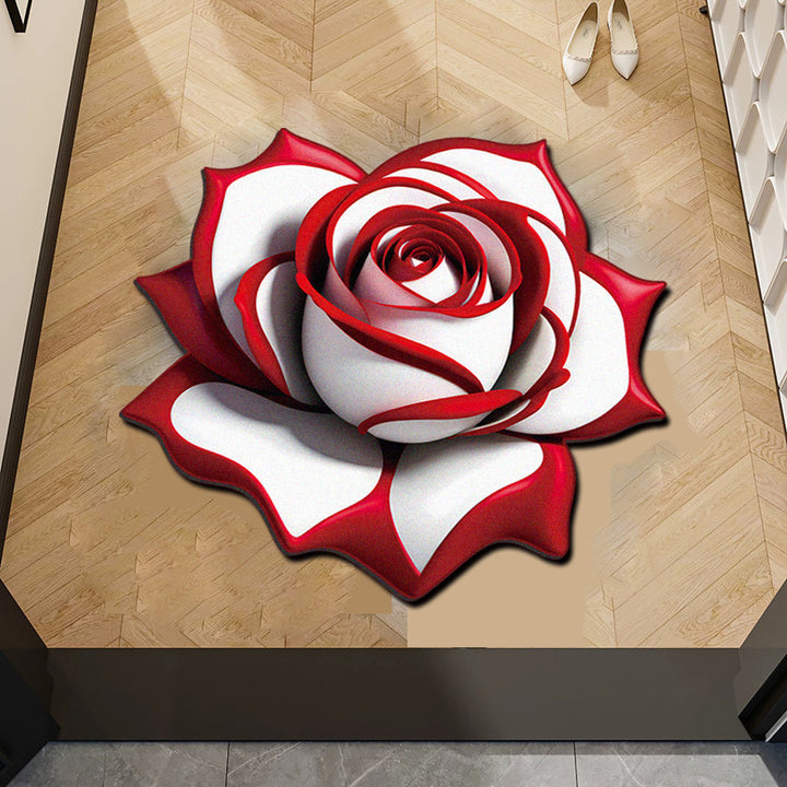 Decoratieve pauwen-thema vloerkleed