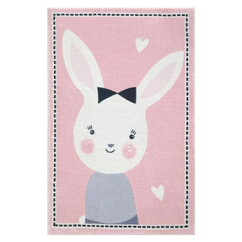 Schattige konijnenthema decoratieve vloerkleed voor thuis
