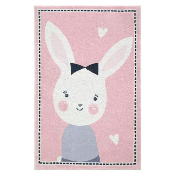Schattige konijnenthema decoratieve vloerkleed voor thuis