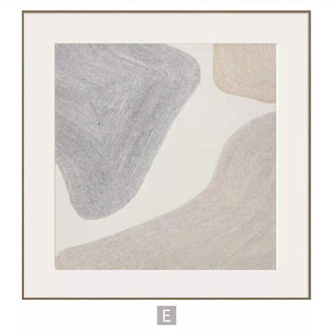 Minimalistische Ingelijste Gezichts Kunst