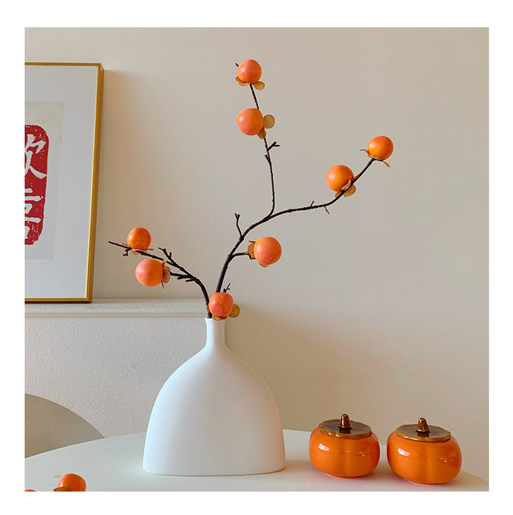 Decoratieve Kunstmatige Persimmontak Schikking voor Home Decor