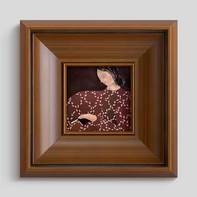 Gekaderde Artistieke Emotionele Portret Muurkunst
