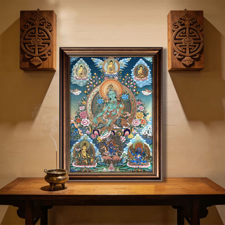 Intricate Religieuze Canvas Kunstwerk