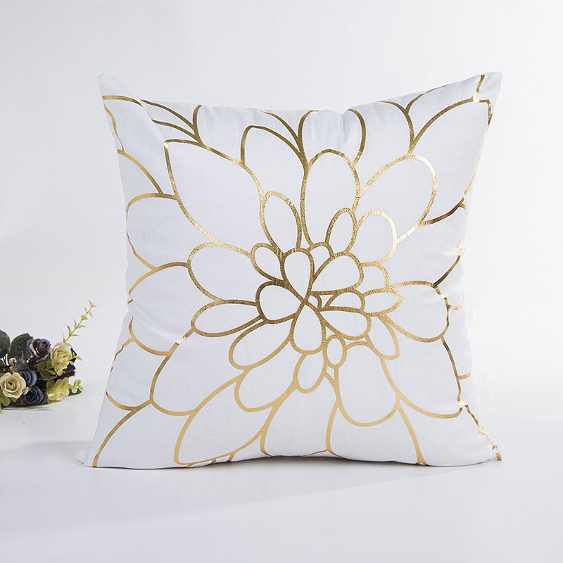 Elegante Bloemenselectroprint Kussen