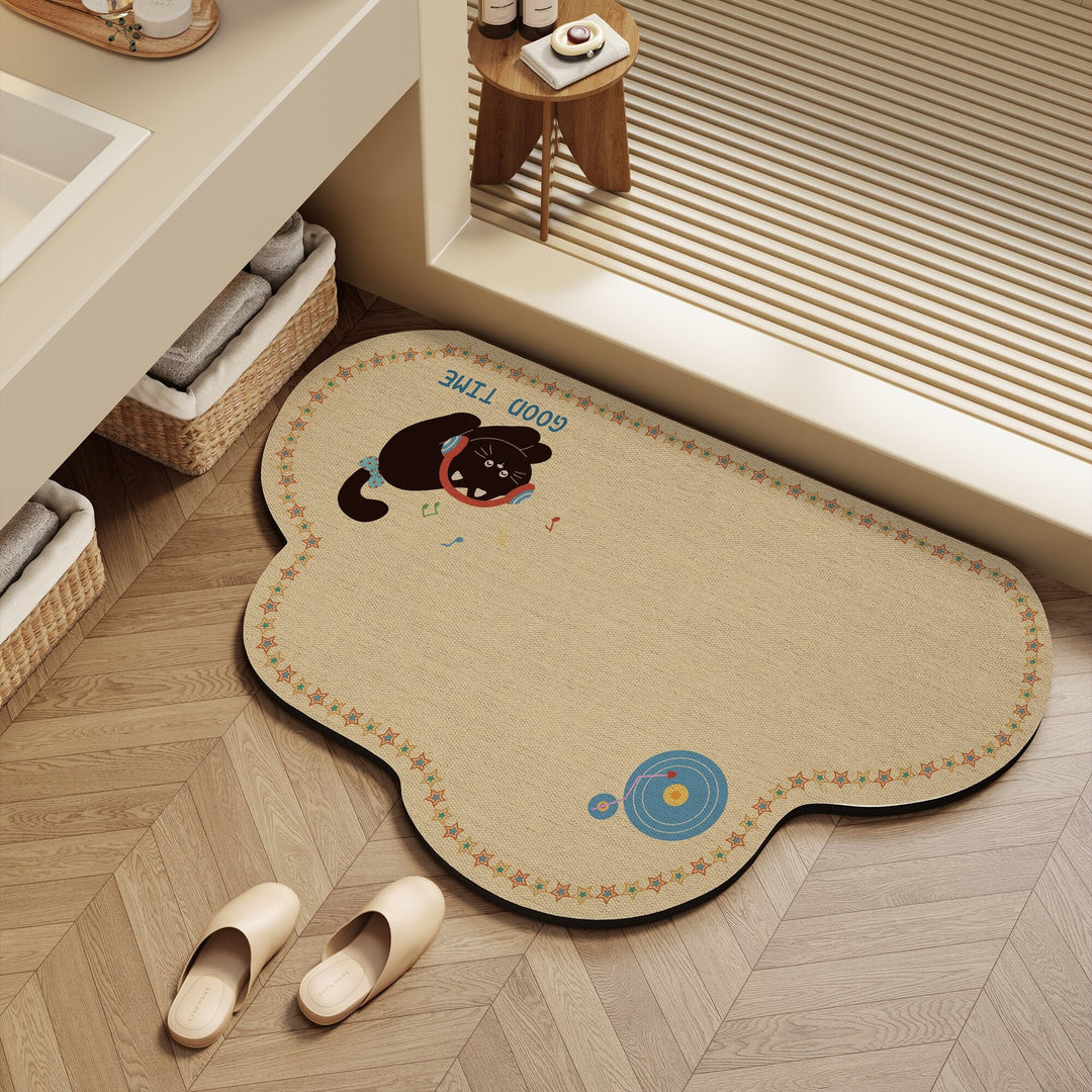 Speelse honden-themed badmat