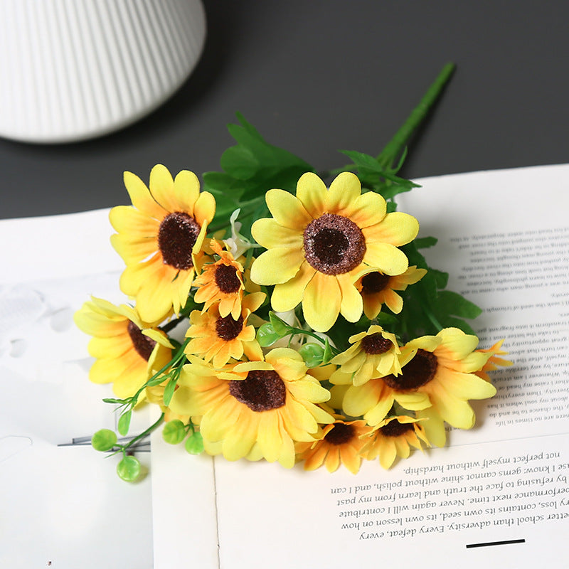 Decoratieve Nep Zonnebloem Boeket voor Thuis Display