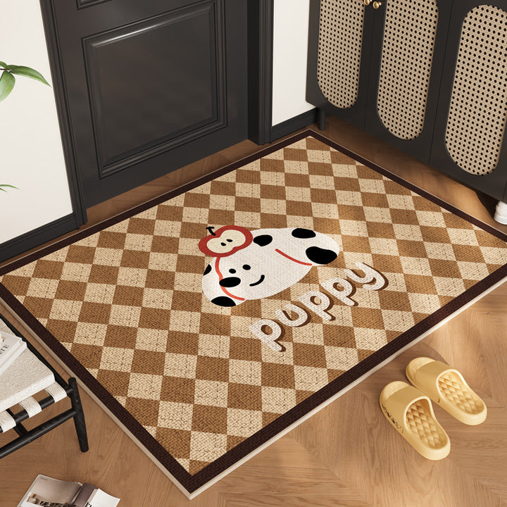 Schattige Cartoon Hond-Thema Binnen Gebied Mat voor Thuis