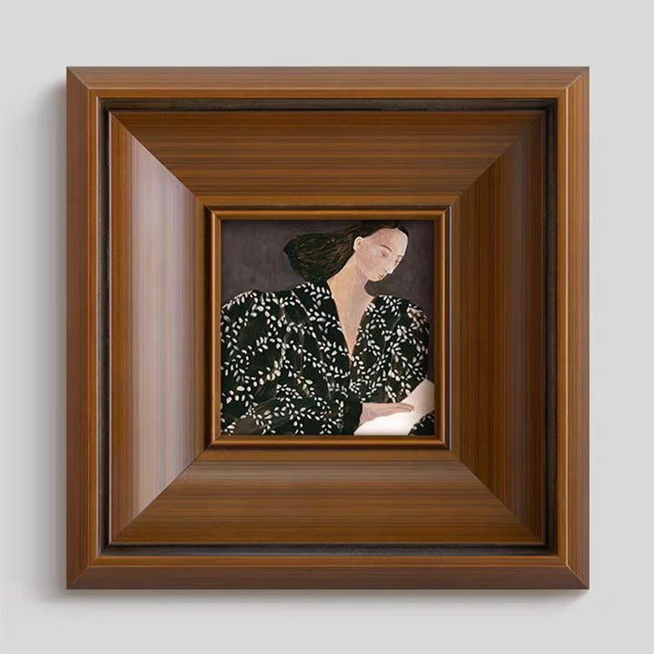 Gekaderde Artistieke Emotionele Portret Muurkunst